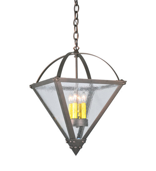 2nd Avenue - 864-17 - Four Light Pendant - Pyramid - Mahogany Bronze