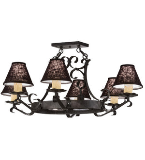 2nd Avenue - 87029.38.DL.AIG - Eight Light Chandelier - Handforged - Antique Iron Gate