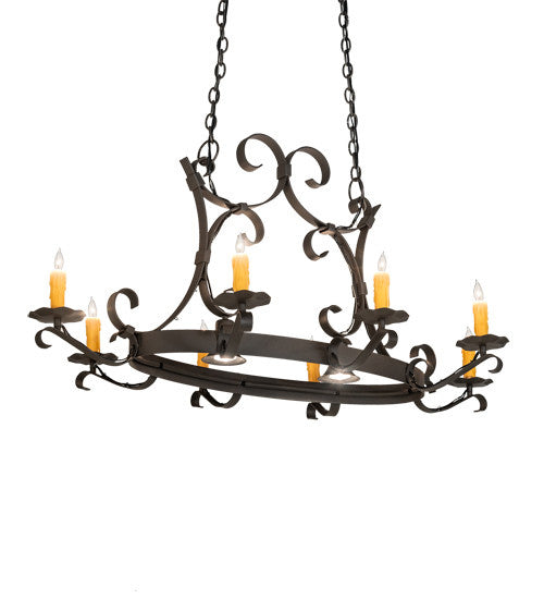 2nd Avenue - 87029.51.DL.3WI - Ten Light Chandelier - Handforged - Wrought Iron