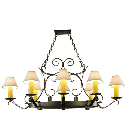 2nd Avenue - 87029.51.DL.CC - Ten Light Chandelier - Handforged - Blackened Pewter