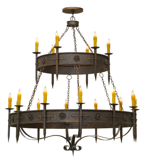 2nd Avenue - 871019.66.72H.2TR - 18 Light Chandelier - Calandra - Gilded Tobacco