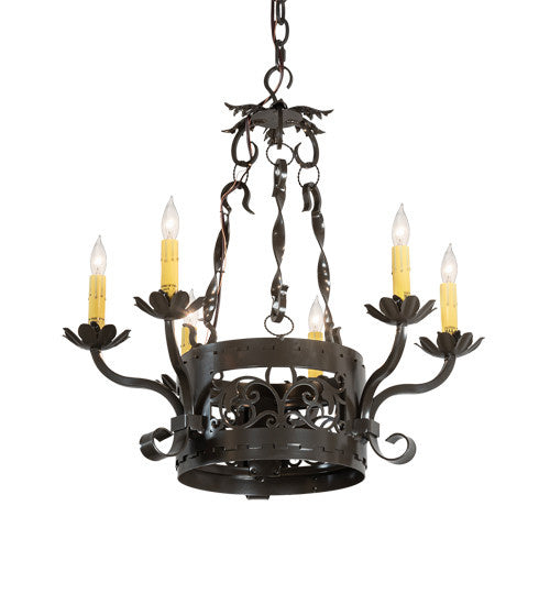 2nd Avenue - 871075.24.ND.3TB - Six Light Chandelier - Dragone - Timeless Bronze