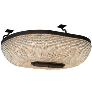 2nd Avenue - 871078.8460.OVAL.B - 14 Light Semi Flush Mount - Innsbruck - Chestnut