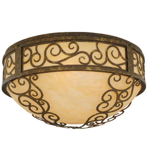 2nd Avenue - 871175.21.cm - Three Light Flushmount - Lilliana - Pompeii Gold