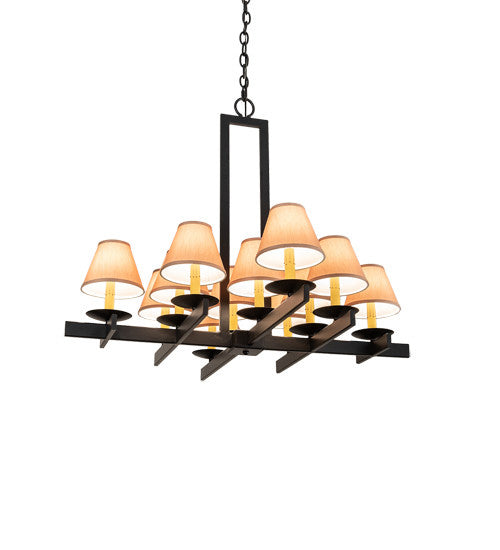 2nd Avenue - 871354.36.TF.6.0.072U - 12 Light Chandelier - Dante - Blackwash