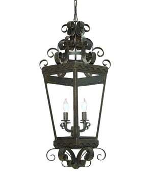 2nd Avenue - 871464.16.SCR.AIG - Three Light Pendant - Cadenza - Antique Iron Gate