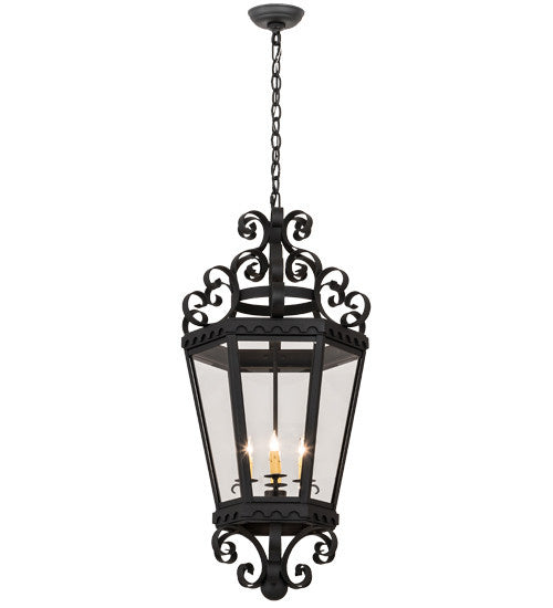 2nd Avenue - 871464.16.SCROLL.3BLK - Four Light Pendant - Cadenza - Black Textured