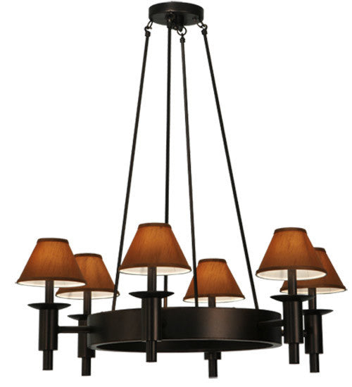 2nd Avenue - 871484.36 - Six Light Chandelier - Calais - Mahogany Bronze