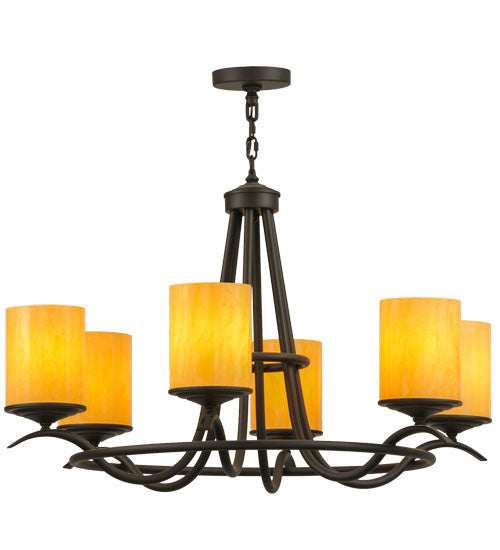 2nd Avenue - 871488.36.ORB - Six Light Chandelier - Octavia - Oil Rubbed Bronze