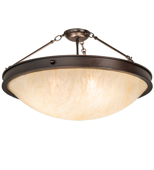 2nd Avenue - 87710.27.PL.MOD - Four Light Semi-Flushmount - Dionne - Mahogany Bronze