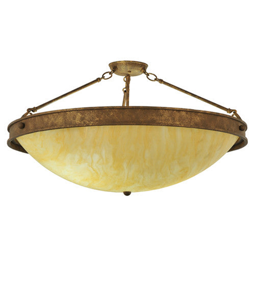 2nd Avenue - 87710.30.PL - Two Light Semi-Flushmount - Dionne - Pompeii Gold