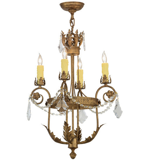 2nd Avenue - 87806.18.279X - Four Light Chandelier - Antonia - Spanish Gold