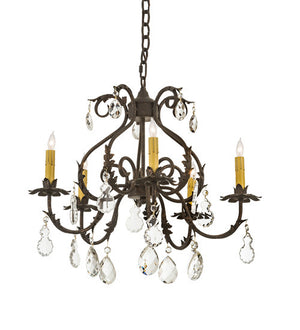 2nd Avenue - 87896.24.261U - Five Light Chandelier - Chantilly - Gilded Tobacco