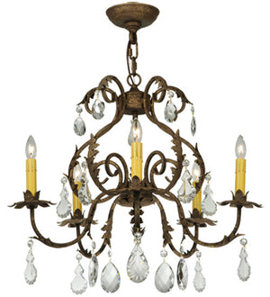 2nd Avenue - 87896.24.CX - Five Light Chandelier - Chantilly - Pompeii Gold