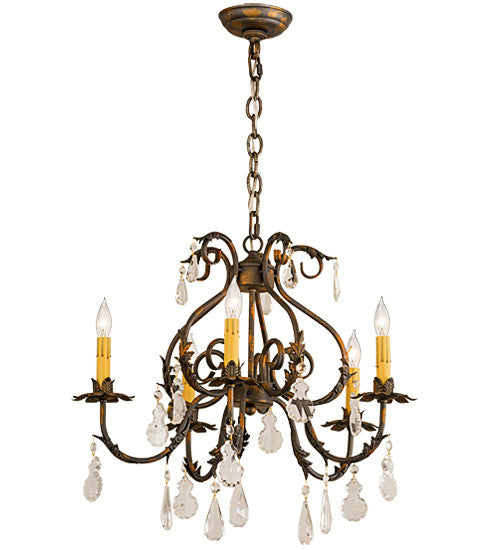 2nd Avenue - 87896.24.X.074U - Five Light Chandelier - Chantilly - French Bronze