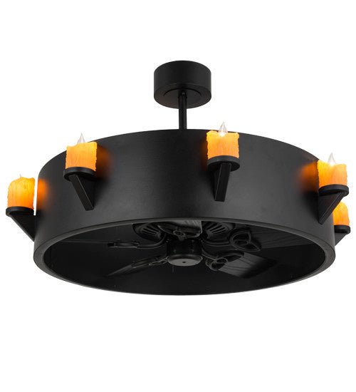 2nd Avenue - 96-n - Eight Light Chandelier - Kingston - Textured Black