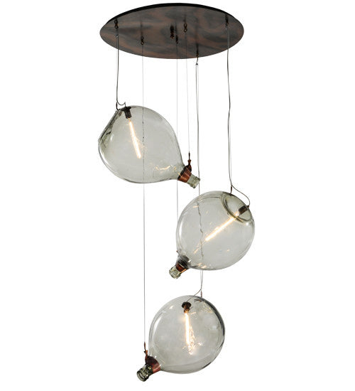 2nd Avenue - QDJCP3A-36-59 - Three Light Pendant - Euri Tanta - Vintage Copper