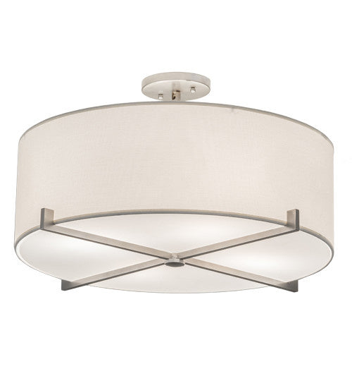 2nd Avenue - S12447-41 - Four Light Flush Mount - Cilindro - Brushed Nickel