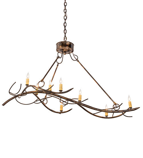 2nd Avenue - S21719-18 - Eight Light Chandelier - Winter Solstice - Light Burnished Antique Copper