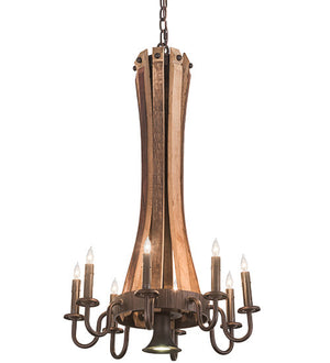 2nd Avenue - S22550-6 - Nine Light Chandelier - Barrel Stave - Mahogany Bronze