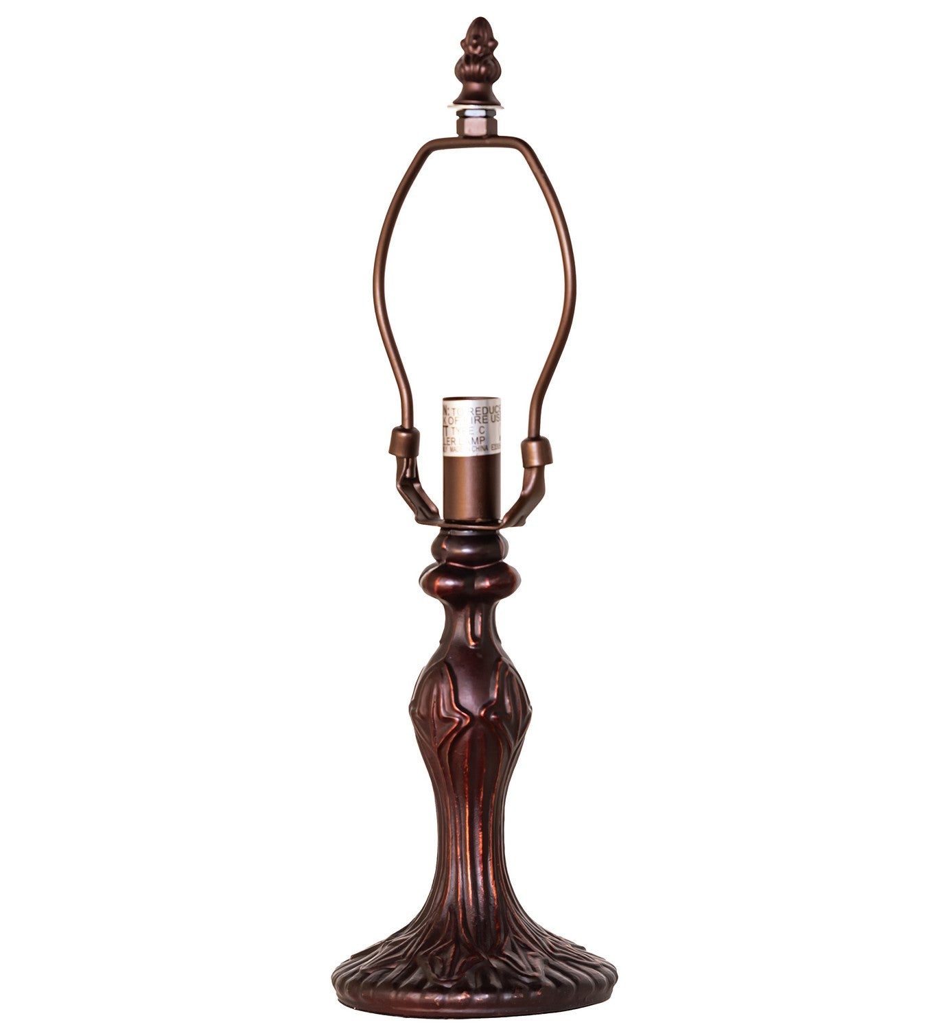 Meyda Tiffany - 10088 - One Light Table Base - Fleur - Mahogany Bronze