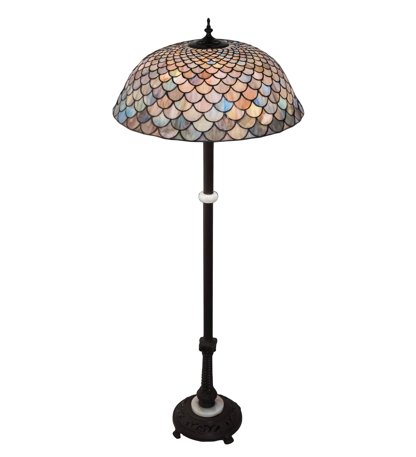 Meyda Tiffany - 108588 - Three Light Floor Lamp - Tiffany Fishscale