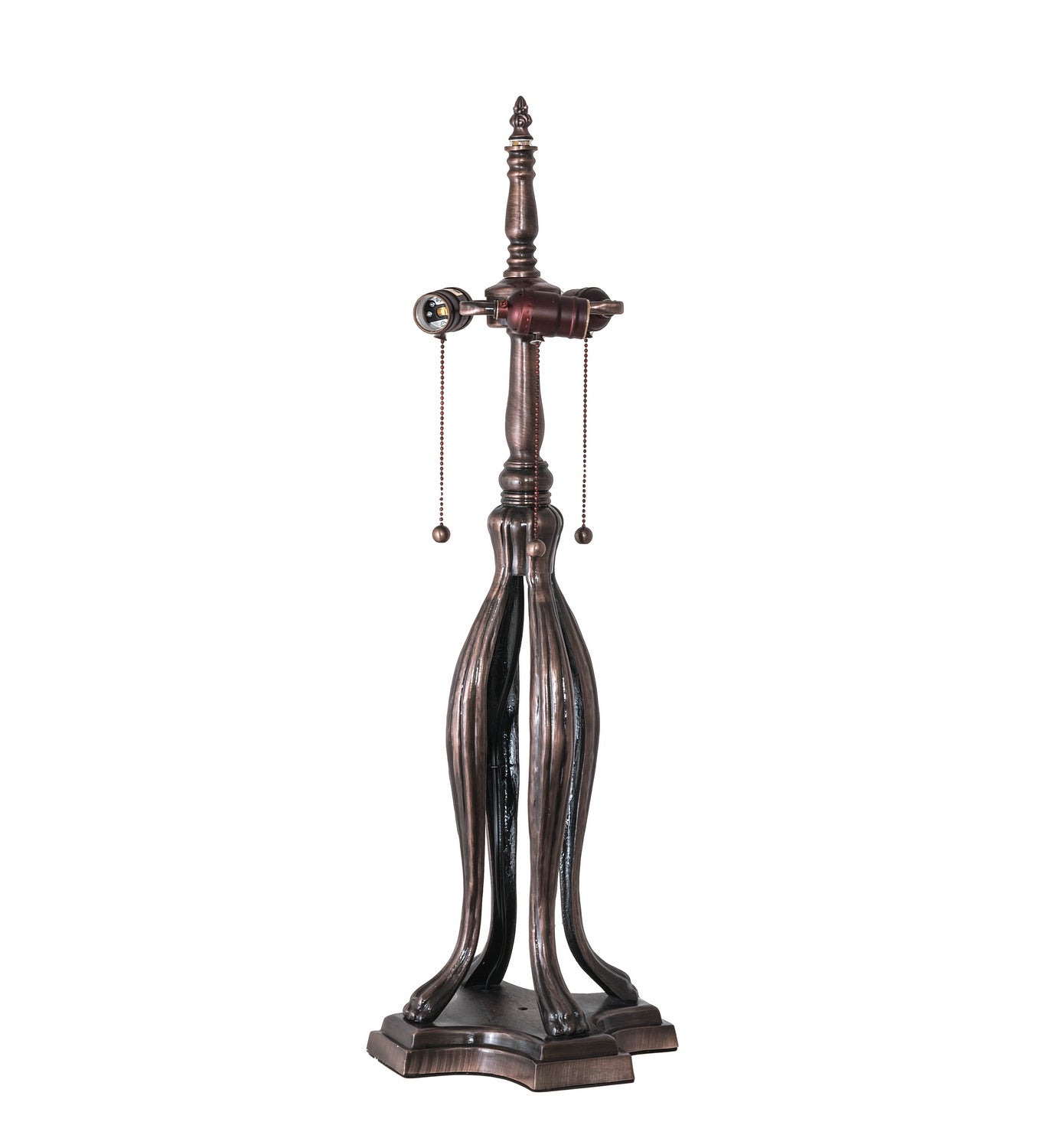 Meyda Tiffany - 109607 - Three Light Table Lamp - Tiffany Hanginghead Dragonfly - Mahogany Bronze