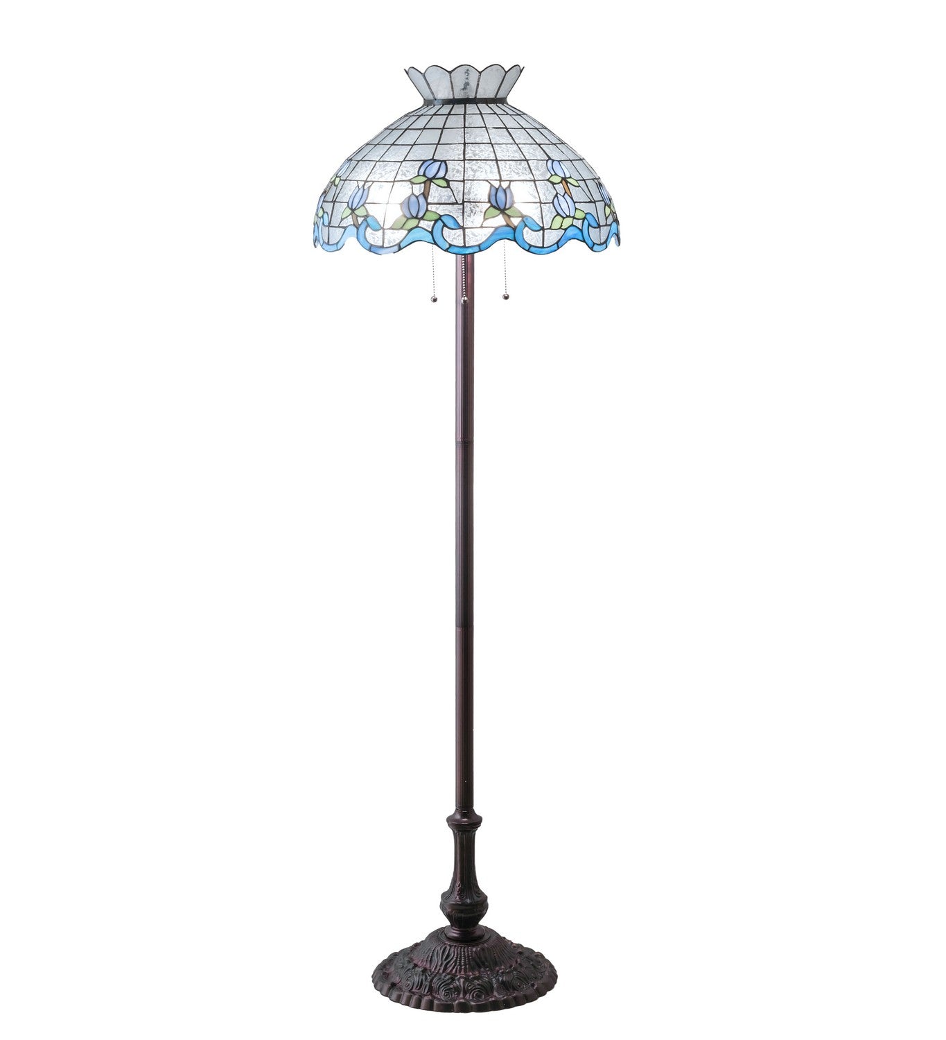 Meyda Tiffany - 110423 - Three Light Floor Lamp - Roseborder