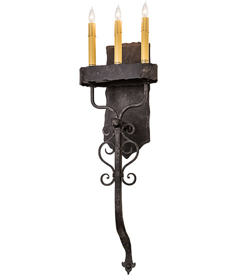 Meyda Tiffany - 115637 - Three Light Wall Sconce - Ahriman - Smoke