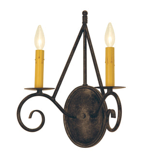 Meyda Tiffany - 115715 - Two Light Wall Sconce - Estrella - Smoke