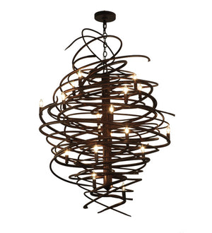 Meyda Tiffany - 116006 - 18 Light Chandelier - Cyclone - Antique Rust