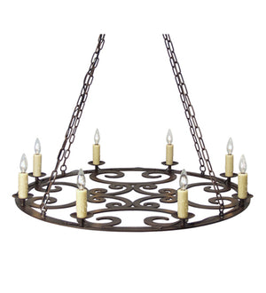 Meyda Tiffany - 116245 - Eight Light Pendant - Ashley - Rustic Iron