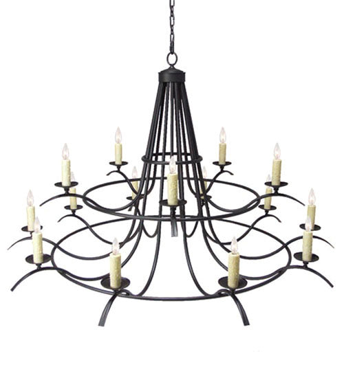 Meyda Tiffany - 116257 - 15 Light Chandelier - Octavia - Blackwash