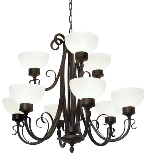 Meyda Tiffany - 116424 - Nine Light Chandelier - Mirasol - Rustic Iron