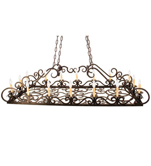 Meyda Tiffany - 116990 - 16 Light Pendant - Carlotta - Chestnut