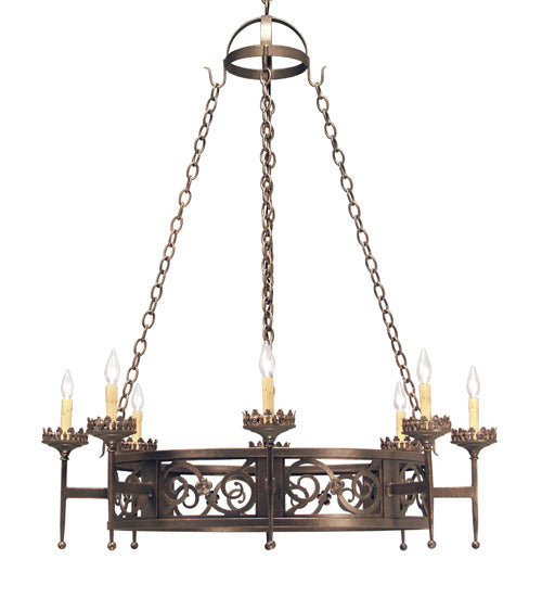 Meyda Tiffany - 117275 - Eight Light Chandelier - Majella - Gilded Tobacco