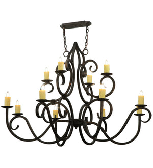 Meyda Tiffany - 117787 - 12 Light Chandelier - Clayton - Gilded Tobacco