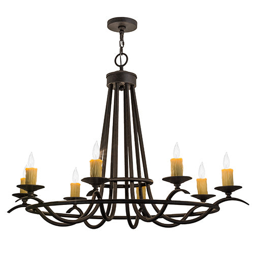 Meyda Tiffany - 117861 - Eight Light Chandelier - Octavia - Chestnut