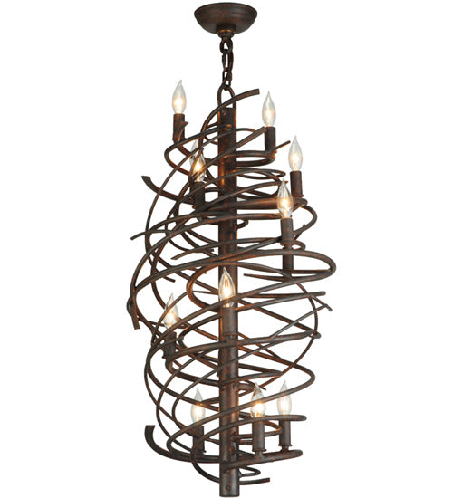 Meyda Tiffany - 117938 - 13 Light Chandelier - Cyclone - Cajun Spice