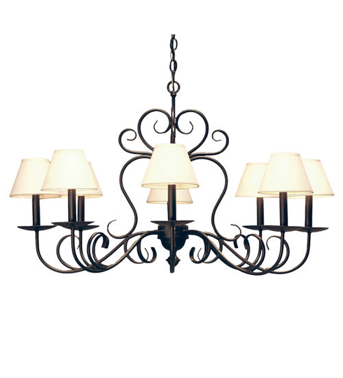 Meyda Tiffany - 118012 - Eight Light Chandelier - Corrina - Blackwash