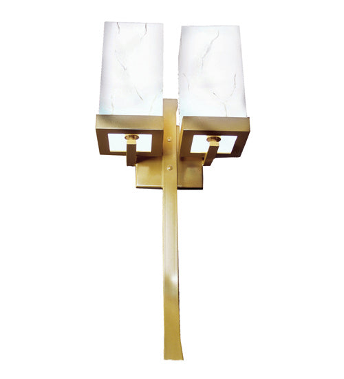 Meyda Tiffany - 118127 - Two Light Wall Sconce - Laguna - Gold Metallic High Gloss