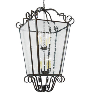 Meyda Tiffany - 118850 - Eight Light Pendant - Marin - Antique Iron Gate