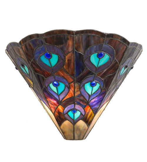 Meyda Tiffany - 119280 - Two Light Wall Sconce - Peacock - Crystal