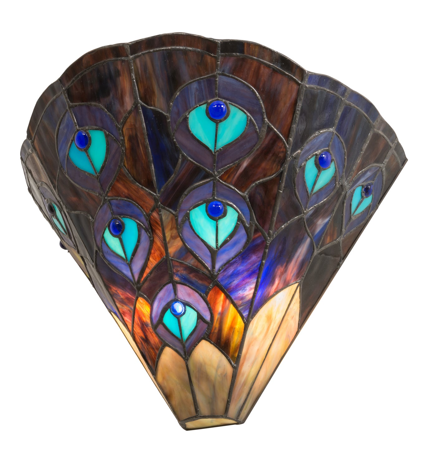 Meyda Tiffany - 119280 - Two Light Wall Sconce - Peacock - Crystal