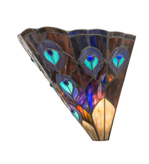 Meyda Tiffany - 119280 - Two Light Wall Sconce - Peacock - Crystal