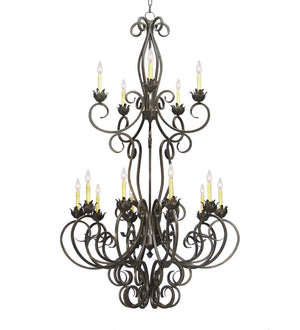 Meyda Tiffany - 119497 - 42"Chandelier - Alexis - Gilded Tobacco