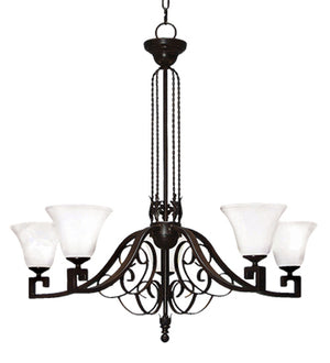 Meyda Tiffany - 119775 - Six Light Chandelier - Suri - Rustic Iron