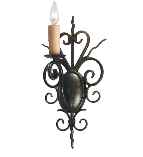 Meyda Tiffany - 120136 - One Light Wall Sconce - Kenneth - Gilded Tobacco