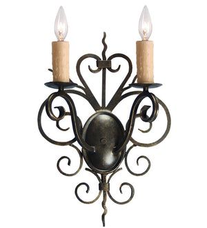 Meyda Tiffany - 120137 - Two Light Wall Sconce - Kenneth - Gilded Tobacco