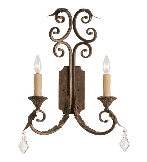 Meyda Tiffany - 120211 - Two Light Wall Sconce - Serratina - Cajun Spice